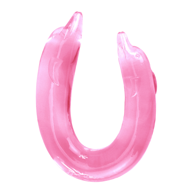 Double Dolphin Alat Sex Dildo Silikon
