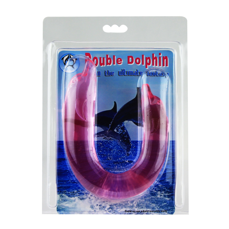 Double Dolphin Alat Sex Dildo Silikon