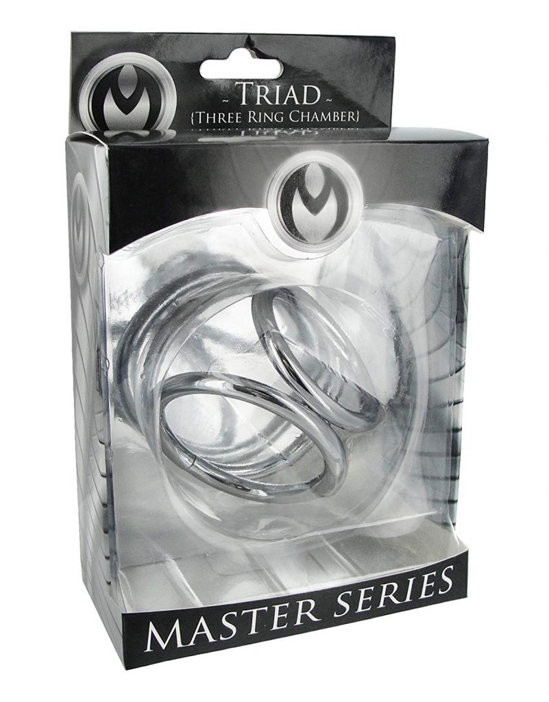 COCK CAGE RING STAINLESS STEEL Master Series Triad Chamber