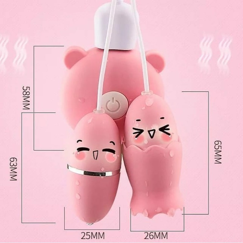 Vibrator Double Egg Tongue