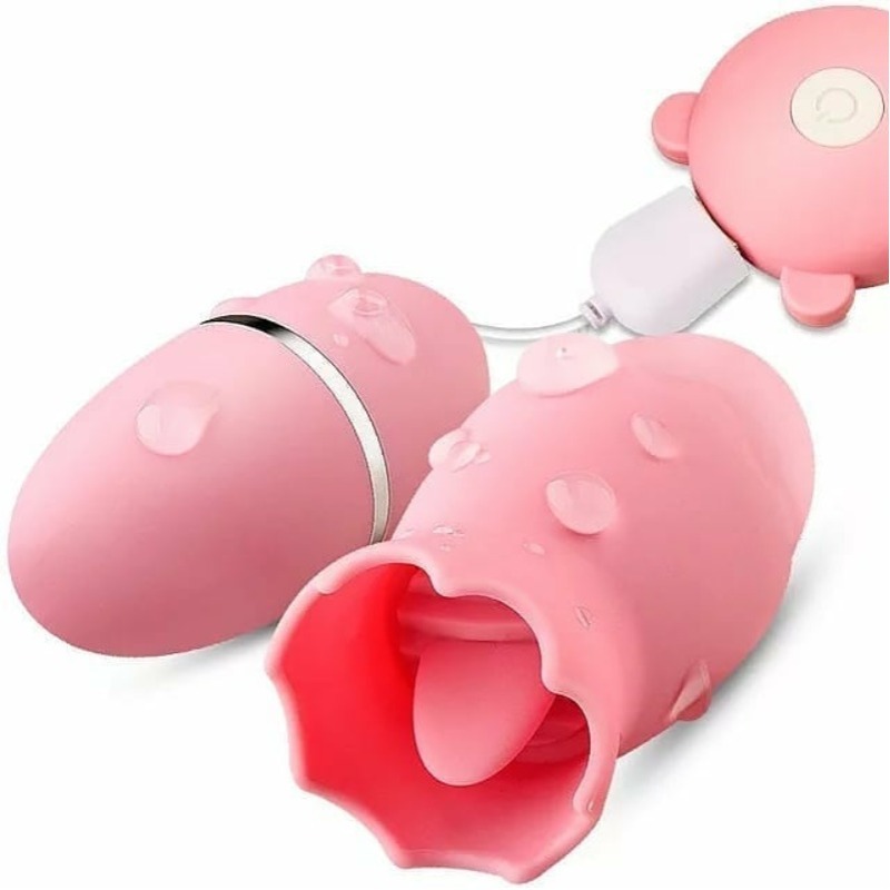 Vibrator Double Egg Tongue