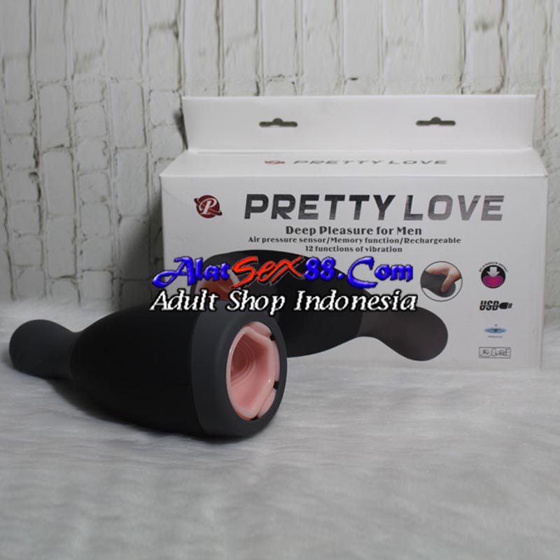 Alat Sex Pria Pretty Love Deep Pleasure Suction Masturbation Cup