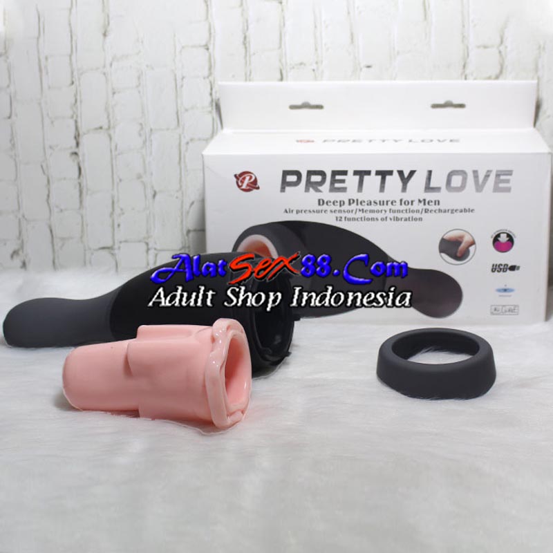 Alat Sex Pria Pretty Love Deep Pleasure Suction Masturbation Cup