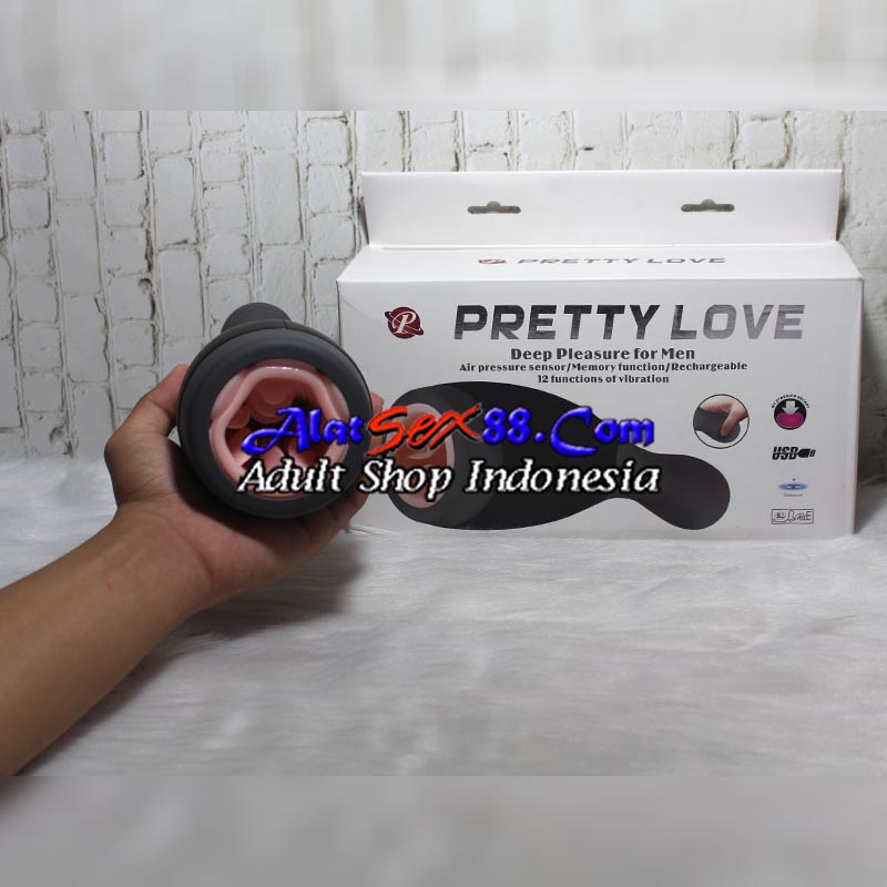 Alat Sex Pria Pretty Love Deep Pleasure Suction Masturbation Cup