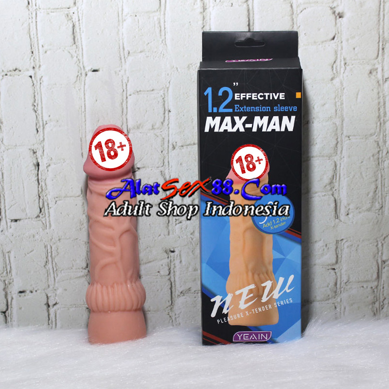 MaxMan 30mm Condom Silicone 1.2" Extension Sleeve Biru