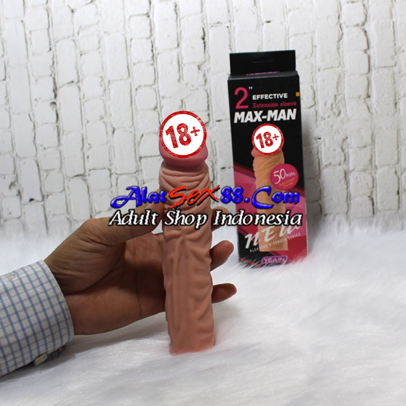 MaxMan 50mm Condom Silicone 2" Extension Sleeve Pink 